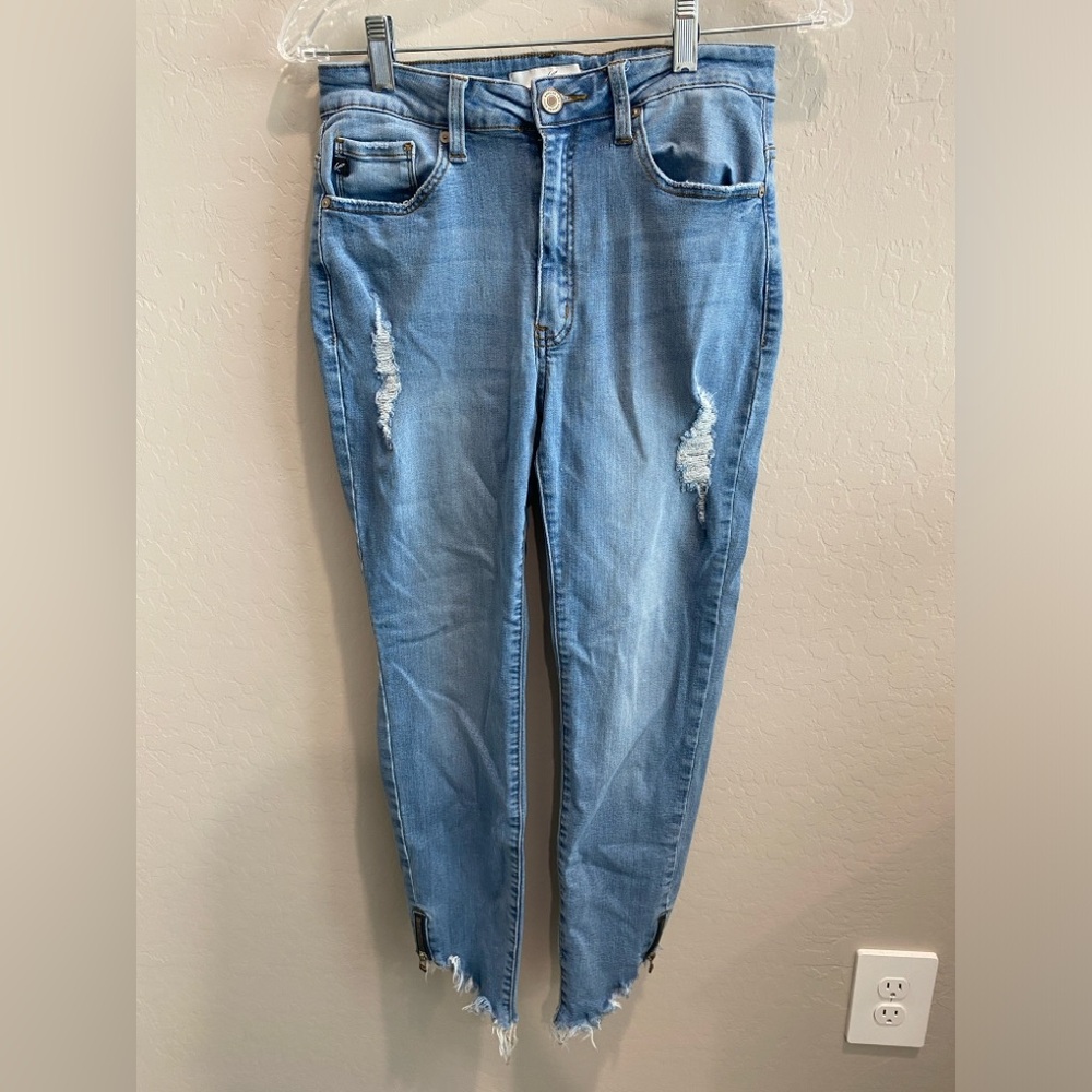 KanCan Highrise, Side Zipper, Light Wash Jeans Women's, SZ 11/29
